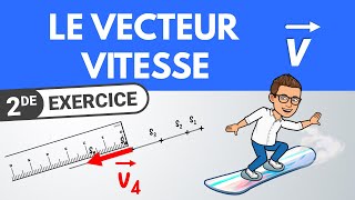 Le vecteur vitesse ️ Exercice | Seconde | Physique Chimie