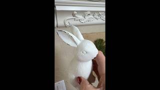 Full White resin vintage rabbits for Spring or Easter News