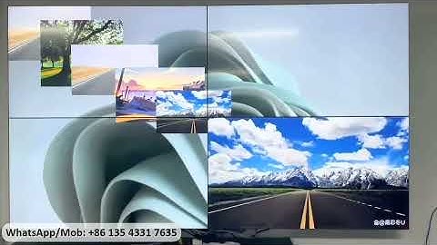 Multiple display 2X2 55inch 4K videowall