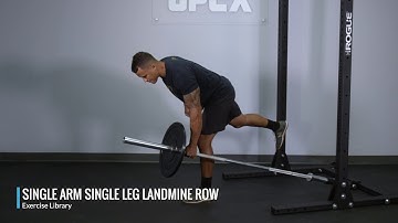 Single Arm Single Leg Landmine Row - OPEX Exercise Library