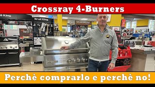 BARBECUE A INFRAROSSI A GAS CROSSRAY 4 BURNER NEW Video