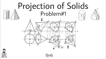 2. Projection of Solids | Problem#1 | Cone | Most Important Problem