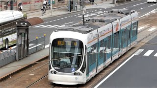 広島電鉄　5100形 5103編成 路面電車　ひろでん 胡町電停～銀山町電停