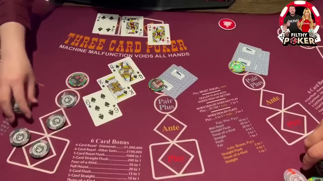 BACK TO BACK FLUSHES! Featuring MR HANDPAY 3 CARD POKER
