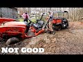 She Got Tractor STUCK! Oh The MUD! (The Farm Life)