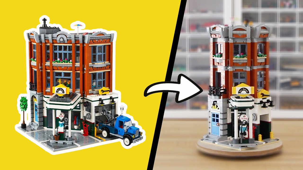 I Shrunk The LEGO Corner Garage YouTube