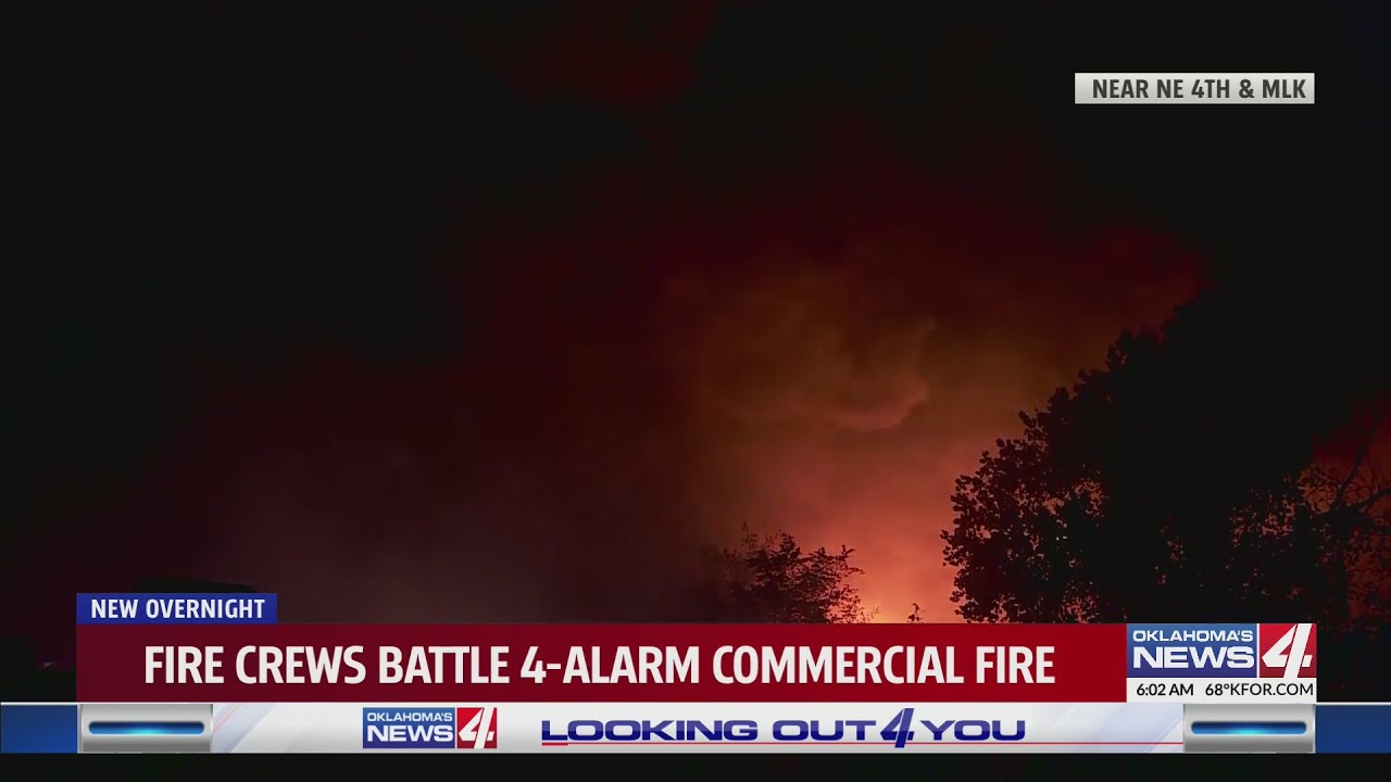 Fire crews battle blaze at recycling plant - YouTube