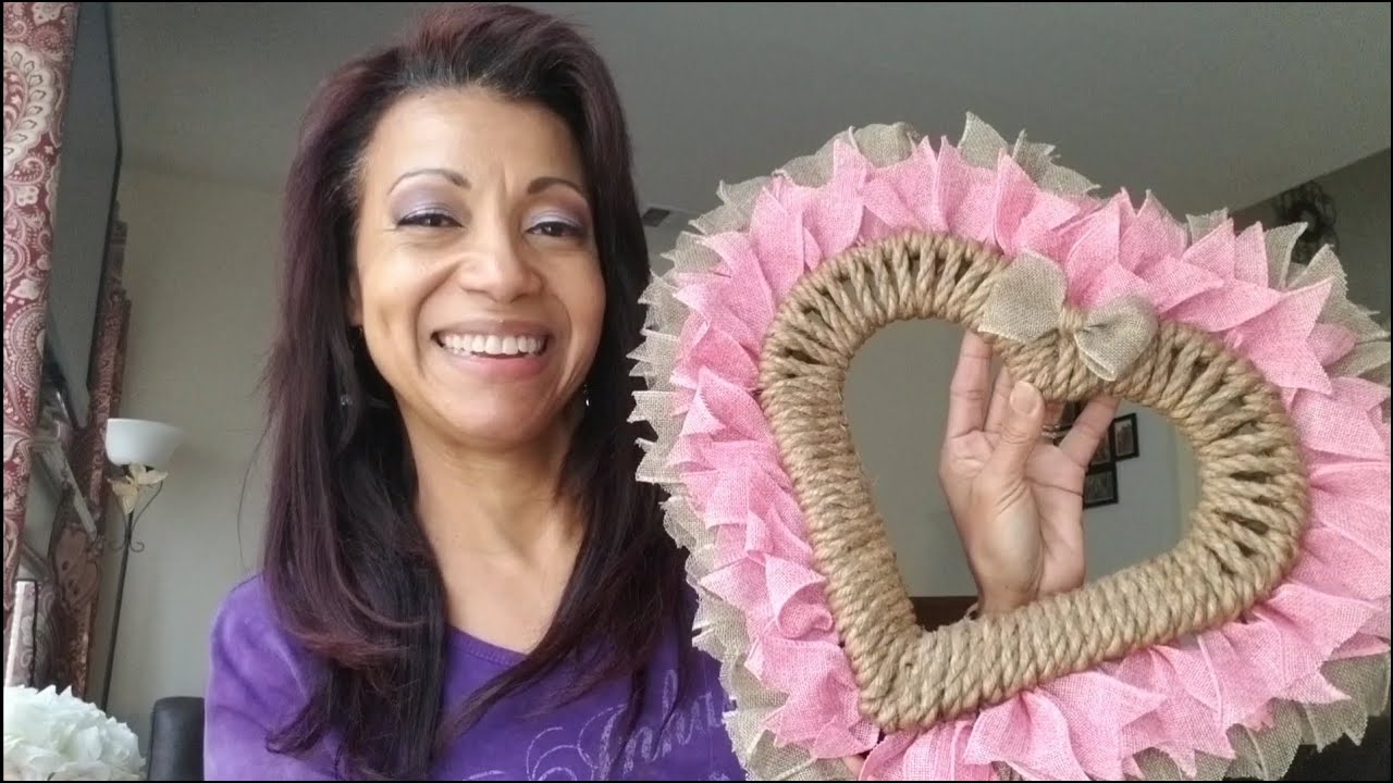 How To Make a Heart Wreath for Under $10 - Swearin Mama