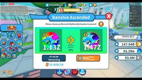 48 Hours Cooldown?! FAILED Evolve Eternal Banshie to Exotic! RIP!- Weapon Fighting Simulator Roblox