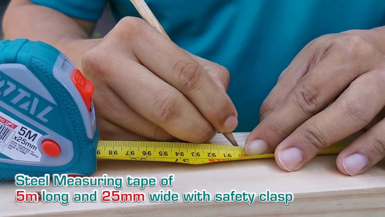 TOTAL Steel measuring tape TMT126052 - YouTube