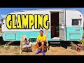 We Camped in a Vintage Trailer @ San Clemente Beach