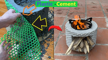 Hướng dẫn làm Bếp Củi từ xi măng và lưới nhựa | Cách làm bếp củi tiết kiệm không khói!