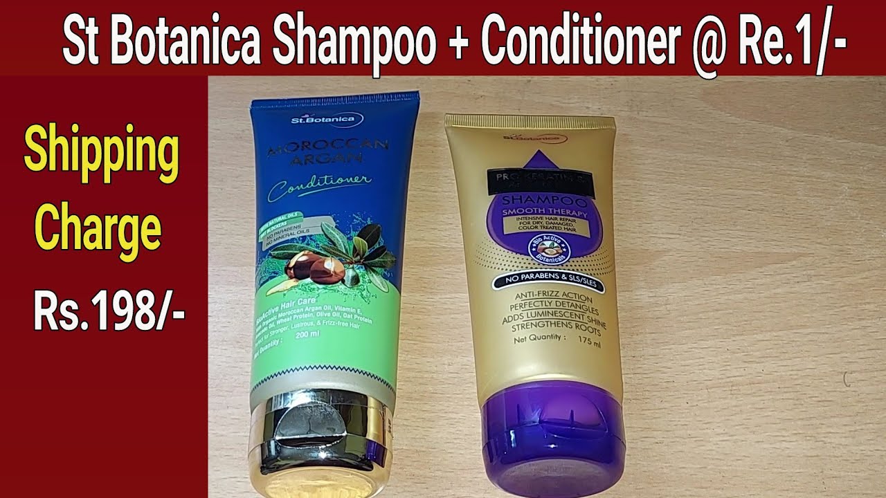 St Botanica Shampoo + Conditioner Re.1/ with shipping charges of Rs
