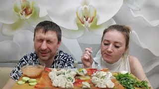 МУКБАНГ ДЕНИСА ХОТЯТ ПОДПИСЧИЦЫ 😍 ПЕЛЬМЕНИ С МАЗИКОМ | DUMPLINGS MUKBANG #DUMPLINGS #ПЕЛЬМЕНИ