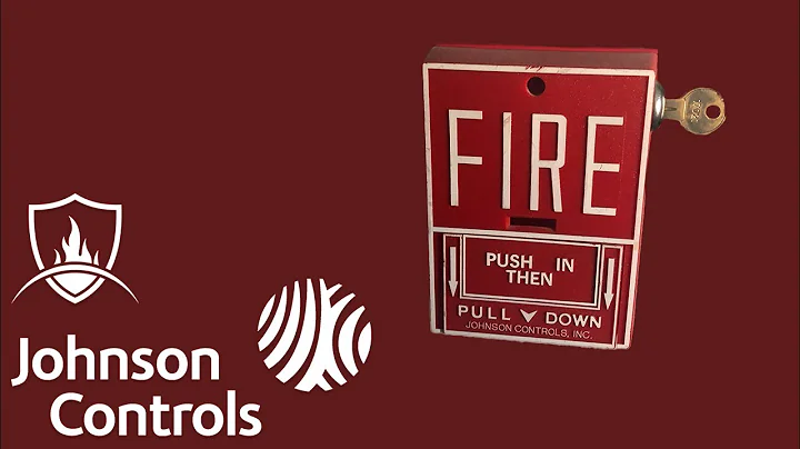 Johnson Controls JBGX-101L Pull Station Fire Alarm Test