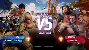 MARVEL VS. CAPCOM: INFINITE Ryu,Rocket Raccoon Alt. Gameplay In Arcade Mode