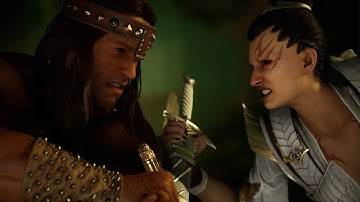 Mortal Kombat 1 - Conan the Barbarian vs Ashrah | All Intro/Interaction Dialogues