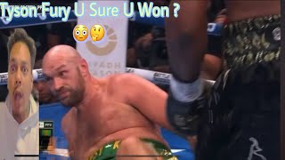 Was Francis Ngannou Robbed Out The W, This Just All Looks Fishy 🐠 🤔 #reaction #boxing #tysonfury