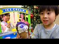 こうくんねみちゃん アイス屋さんごっこ お買い物ごっこ お店屋さんごっこ ice cream shop pretend play es krim mainan penjual Mukbang
