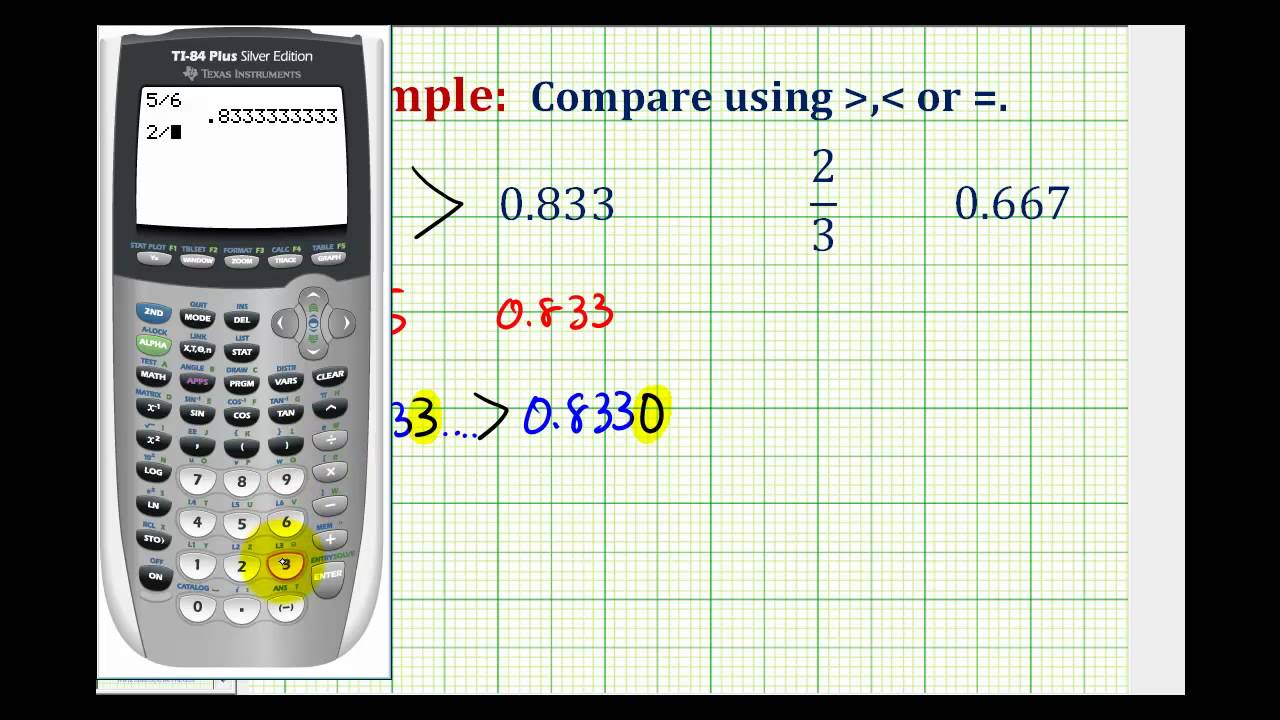 worksheet Comparing Decimals Calculator ex compare fractions and decimals using inequality symbols youtube symbols
