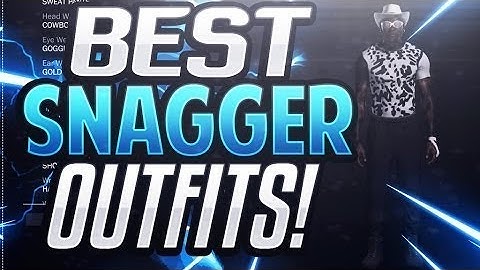 BEST SNAGGER OUTFITS IN NBA 2K17! LOOK LIKE A SNAGGER! GET EVERY REBOUND!