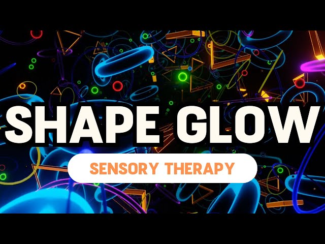 Colourful Floating Shapes and Relaxing Music || Autism Sensory Therapy class=