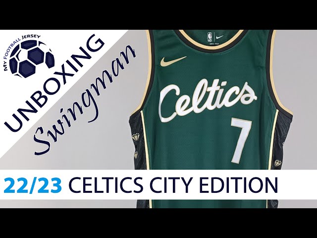 Boston Celtics City Edition Jersey 22/23 (GrKits) Swingman Version Unboxing  Review 
