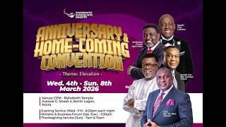 ANNIVERSARY & HOMECOMING CONVENTION 2026  || 4 MARCH 2026