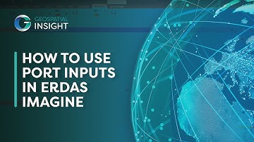 How to use port inputs in ERDAS IMAGINE || Simple Tutorials ERDAS Imagine