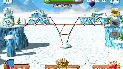 Bridge Builder Constructor Simulator - Arctic level 12