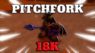 USING THE NEW PITCHFORK IN BATTLE ROYALE! 18K dmg (GPO)