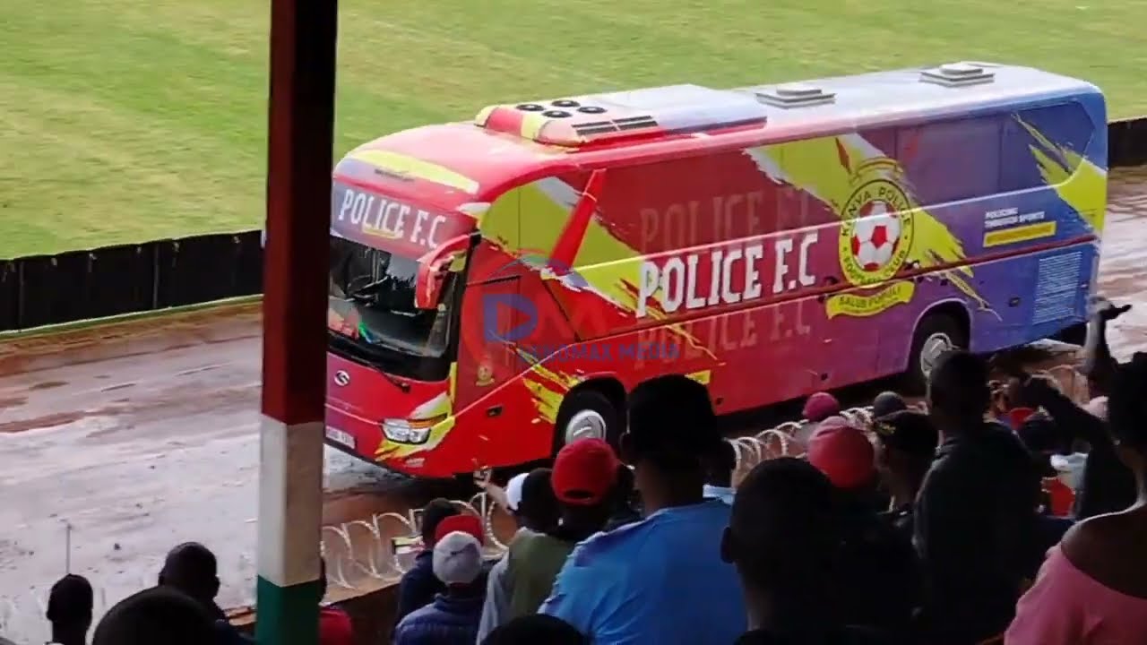 POLICE FC BUS SNEAKING INTO GUSII STADIUM 