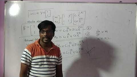 Solve Differential Equation of 2nd order by Matrix Method remaining part