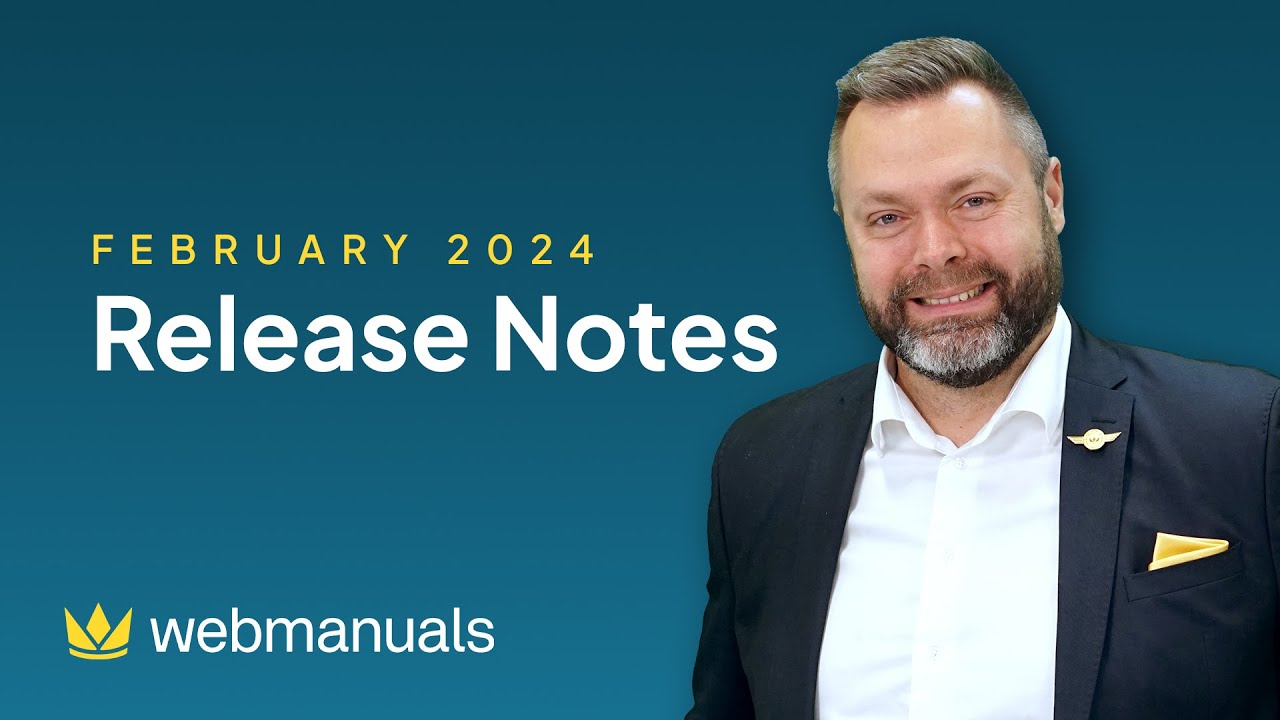 Release Notes - February 2024 | Web Manuals - YouTube