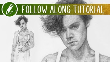 Drawing Harry Styles Study | Follow Along Livestream