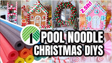 *NEW* POOL NOODLE $1 HACKS 2022  (brilliant DOLLAR TREE CHRISTMAS POOL NOODLE DIYS)
