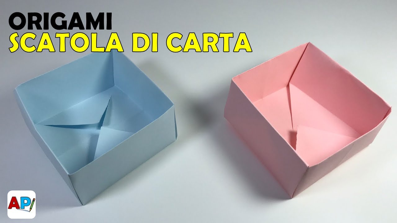 Origami semplice: Come piegare una scatola di carta - YouTube