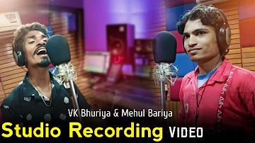 Vk Bhuriya Mehul Bariya, Studio Song Recording Video, || Khad Khad Superhit Gafuli 2020