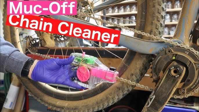 Muc Off X-3 Dirty Chain Machine - Bicycle Chain Cleaning Device for A Deep  and Effective Clean - Includes 75ml Bio Drivetrain Cleaner Bottle