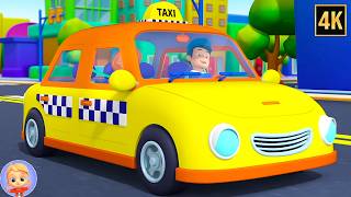 wheels taxi go round round more nursery rhymes songs kids