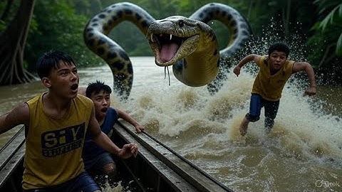 Anaconda Snake Attack Boys In amazon Forest | An Anaconda Attack Brief Story 1