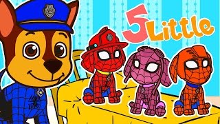 🌟 CINCO PERRITOS 🌟  Bebes perritos de Spiderman | Canciones infantiles chords