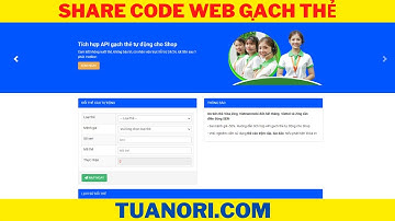 Share code web gạch thẻ cào tự động siêu ngon v2 của CMSNT | Code gạch thẻ cào siêu đẹp , không lỗi