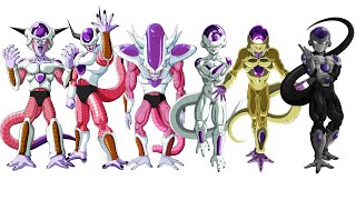 All Frieza's Forms Power Levels - Dragon Ball Z/Dragon Ball GT/Dragon Ball Super