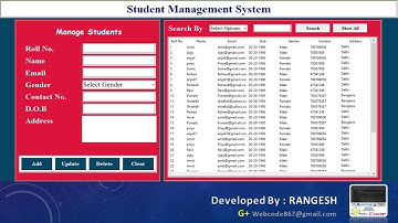 How to make a Student  Management System in Python with Database #Hindi  - Part 2 of 2