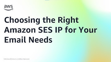 SES Deliverability learning series:  Choosing the Right Amazon SES IP for Your Email Needs