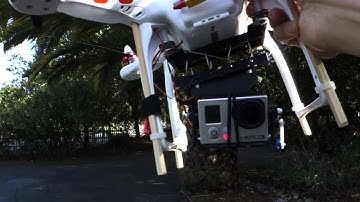 Quadframe 2-axis GoPro gimbal for DJI Phantom