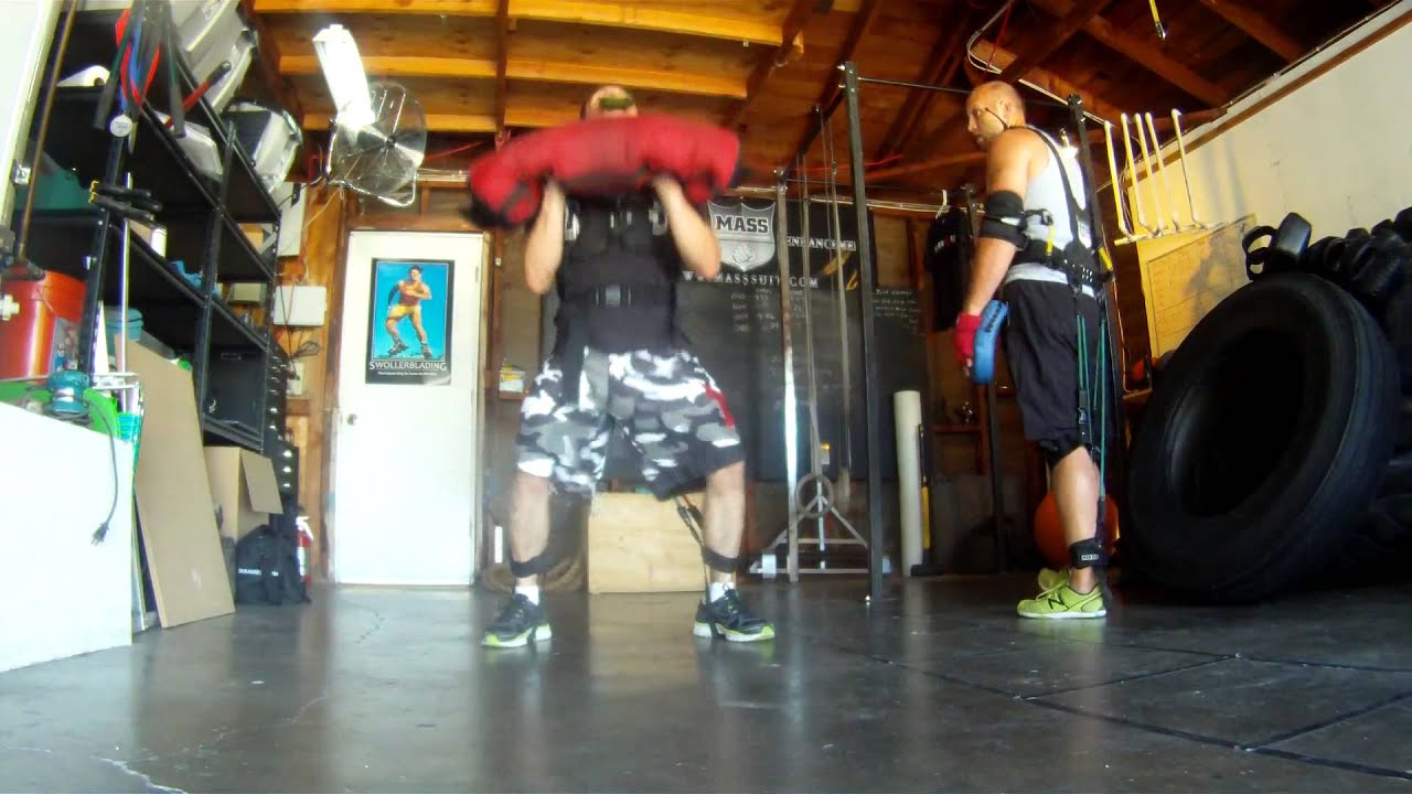 MMA Conditioning Circuit using Bas Rutten O2 Trainer and Mass Suit ...