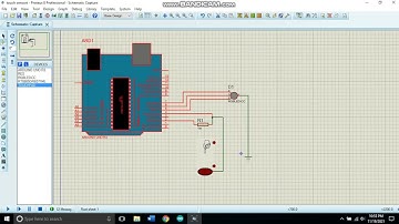 Capacitive Touch Sensor with Arduino in Proteus Software