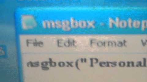 How to make your own message box with Notepad